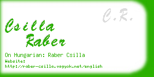 csilla raber business card